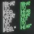 White And Green Neon Signs Displaying Feel And Hear Text Messages