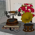 Retro record player 3d model
