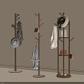 Modern Tree Shaped Coat Rack with Hanging Clothes Hat and Bags for Home Decor