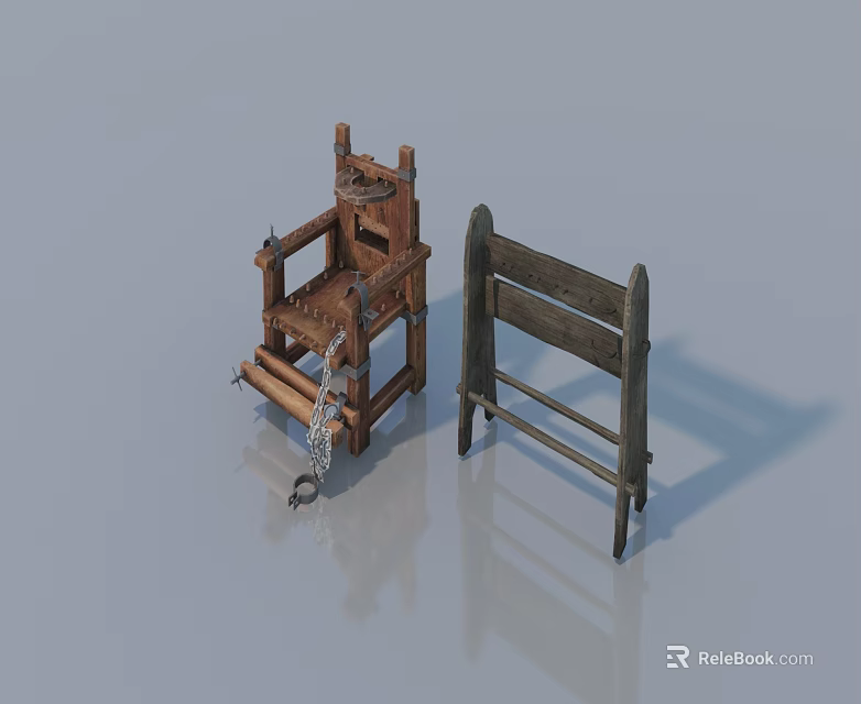 Vintage Wooden Sofa And Coffee Table Set With Fabric Details And Simple Structure 3d model 