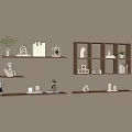 Nordic Style Bookshelf Storage Rack 3d model