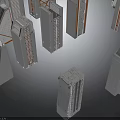 Modern Architectural High Rise Models Featuring Diverse Designs And Unique Structures