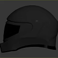 Black Motorcycle Helmet Modern Sleek Design With Tinted Visor And Protective Shell
