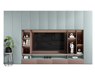 Modern TV Background Cabinet TV Cabinet Background Wall 3d model