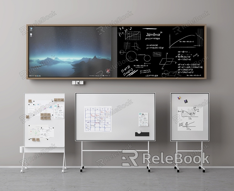 Modern Blackboard Writing Board model