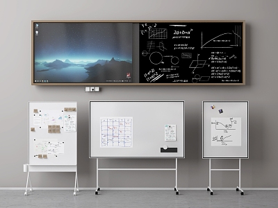 Modern Blackboard Writing Board model