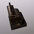 Modern Retro Cash Register Modern Retro Old Machine Cash Register Old Objects 8090 s Nostalgia 3d model