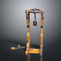 Industrial Yellow Lifting Equipment Featuring Metal Fork Structure And Handle