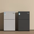 Haier White And Black Refrigerator Freezers Against Light Wall And Wooden Floor