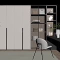 Modern Wardrobe Dressing Cabinet Integrated Cabinet Dressing Table Wardrobe 3d model