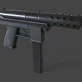 Tec9 submachine gun small submachine gun semi-automatic gun machine gun machine gun light machine gun low face number low model simple model film and television level realistic 3d model