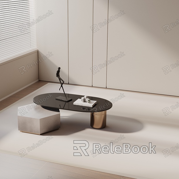 Modern coffee table model