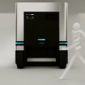 Unloading Smart Electric Vehicle CITY POD 3d model