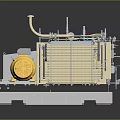 Automotive Parts With Complex Mechanical Structure Radiator Pipes And Yellow Components