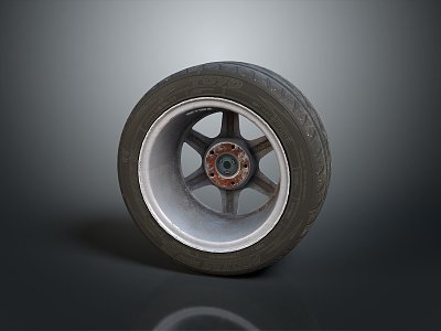 Tire tire wheel hub Volkswagen wheel hub Volkswagen tire new tire car outer tire car wheel hub 3d model