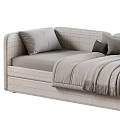 Modern Soft Fabric Upholstered Children Bed With Multiple Color Choices For Warm Comfortable Kids Bedroom