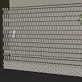Modern Partition Art Brick Wall Partition 3d model