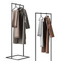 Modern clothes hanger clothing 3d model