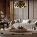 Medieval Sofa Coffee Table Combination Coffee Table Sofa Coffee Table Combination 3d model