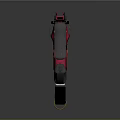 Modern Tactical Rifle Design With Pink Black Yellow Accents And Futuristic Features