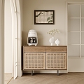 Vintage Side Cabinet Low Cabinet Side Cabinet Storage Cabinet 3d model