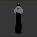 Shiny Silver Metal Revolver With Black Grip And Detailed Cylinder Display Design