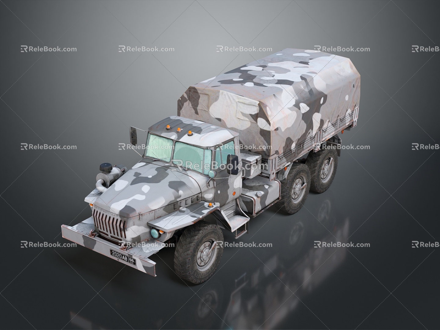 Military Truck Military Transporter Military Transporter Armed Transporter Armored Transporter 3d model