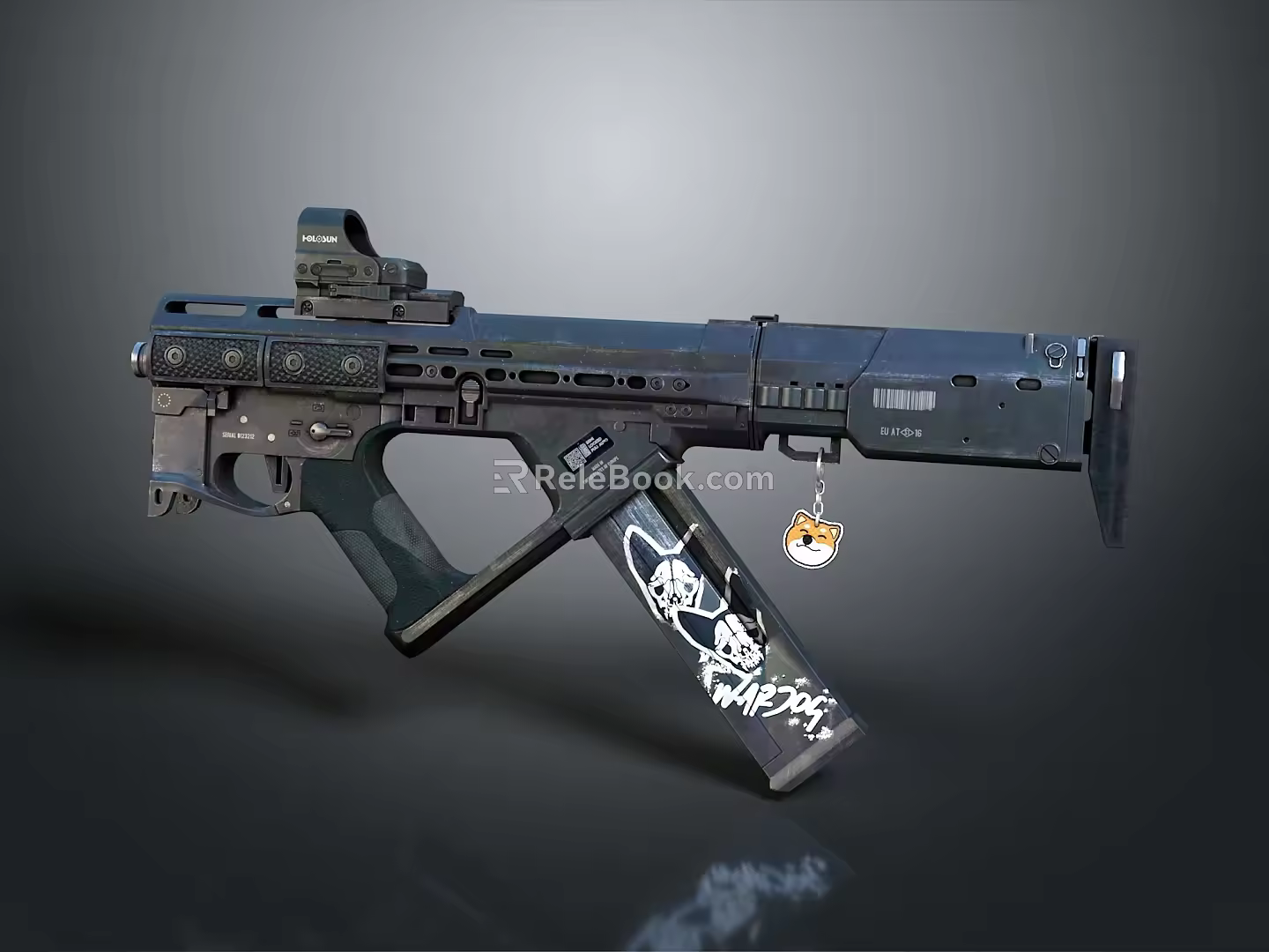 Modern Gun Sci-Firearms Sci-Fi Game Gun Games Firearms Game Gun 3d model