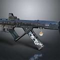 Modern Gun Sci-Firearms Sci-Fi Game Gun Games Firearms Game Gun 3d model