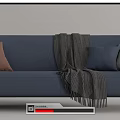 Modern Multiplayer Sofa Double Sofa 3d model