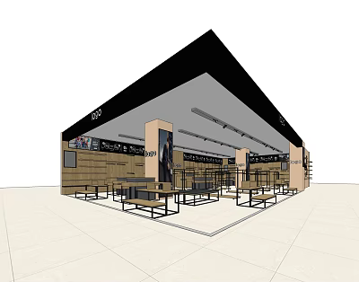 Modern Clothing Store 3d model