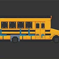 Modern Bus Pixel Bus Metro Bus Mini Bus 3d model