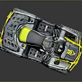 Black And Yellow Renegade All Terrain Vehicle With Large Off Road Tires And Sporty Design