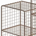 Sturdy Metal Wire Shelving Unit With Open Design And Multiple Storage Shelves 3d model