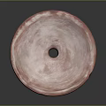 Pink Round Industrial Roller Equipment With Center Hole And Smooth Surface