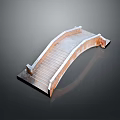Traditional Stone Arch Bridge Structure With Steps And Stone Railings Design Details