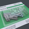 GASONNER Leashing Mounting Clips Hardware Tools With Screws And Fasteners