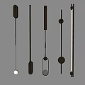 Modern Sleek Wall Lamps With Minimalist Metal Structures And Spherical Shades For Interior Lighting