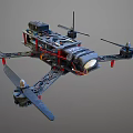 Smart Machine Multirotor Drone With Advanced Sensors Rotors And Navigation System