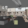 Modern Book Art Interior Design With Reading Area Bookshelves Sofa And Large Windows