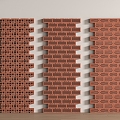 Modern brick wall wall brick red brick wall 3d model