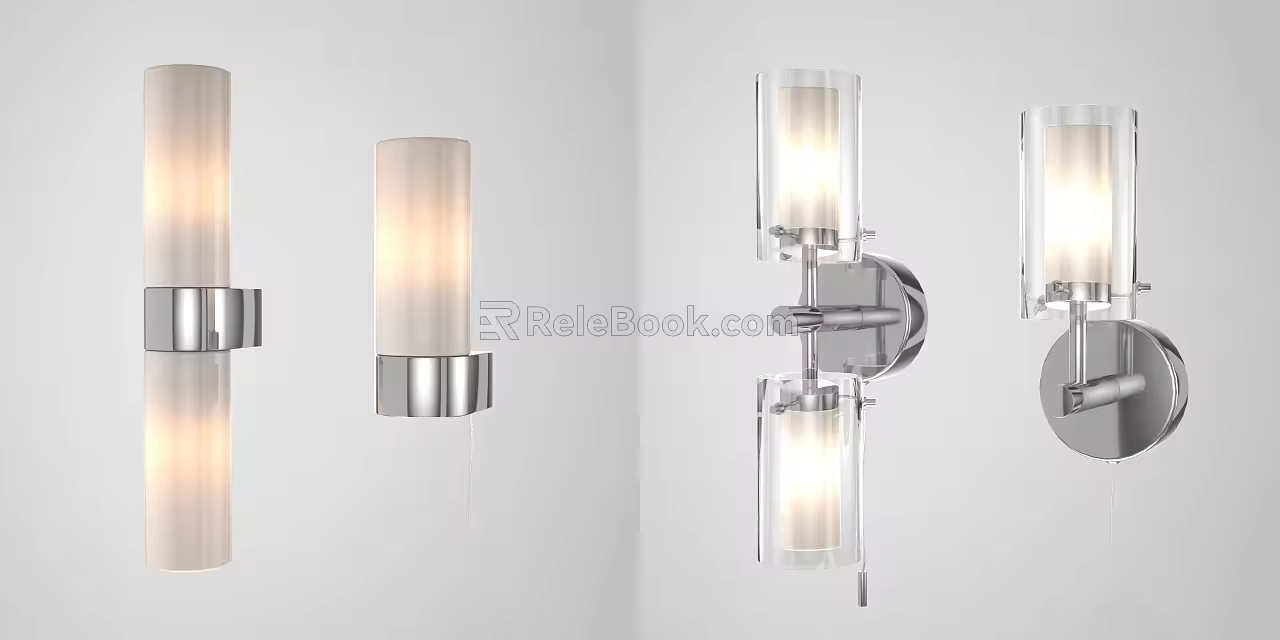 Wall lamp wall lamp combination 3d model