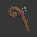 Scepter Ancient Scepter Cane Ancient Scepter Magic Scepter Metal Scepter Classical Scepter Magic Scepter 3d model