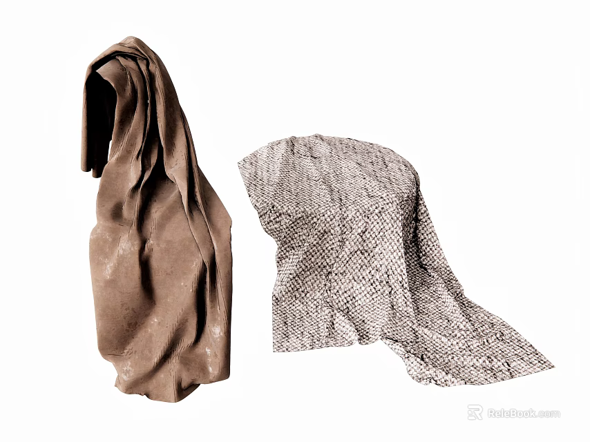 High Quality Stylish Fabrics With Brown And Snake Print Textile Patterns 3d model 