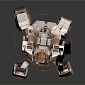 Modern Robot Warrior Mechanical Combat Police Mechanical Armor 3d model
