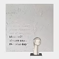 Creative Ideas Text Art With White Sculpture On Textured Wall Decor