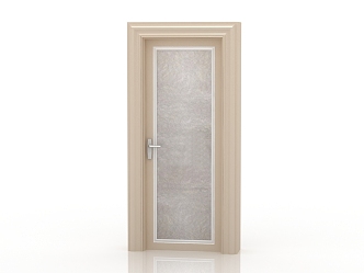 Jianou solid wood door interior door 3d model