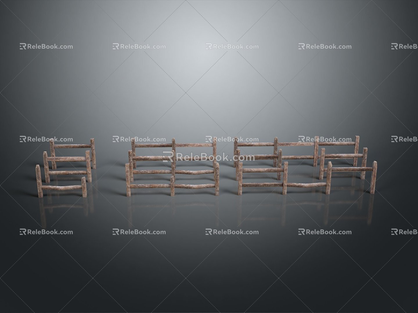 Fence Gate Fence Wall Defense Wall Wooden Fence Fence Iron Fence Floriculture Fence Iron Fence Railing 3d model