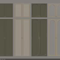 Stylish Wardrobe Doors Featuring Various Colors And Modern Panel Designs For Interior