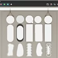 Mirror Round Mirror Vanity Mirror Bathroom Mirror Floor Mirror Hanging Mirror 3d model